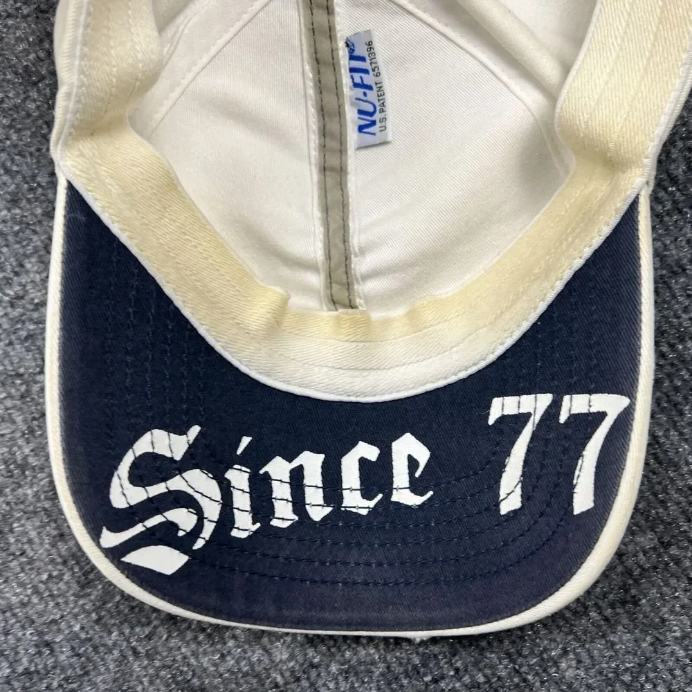 American Eagle Since‎ 77 Cap Adult Small/Medium S/M Big AE Graphic White Hat